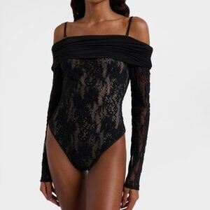 ZIMMERMANN Draped Lace Bodysuit